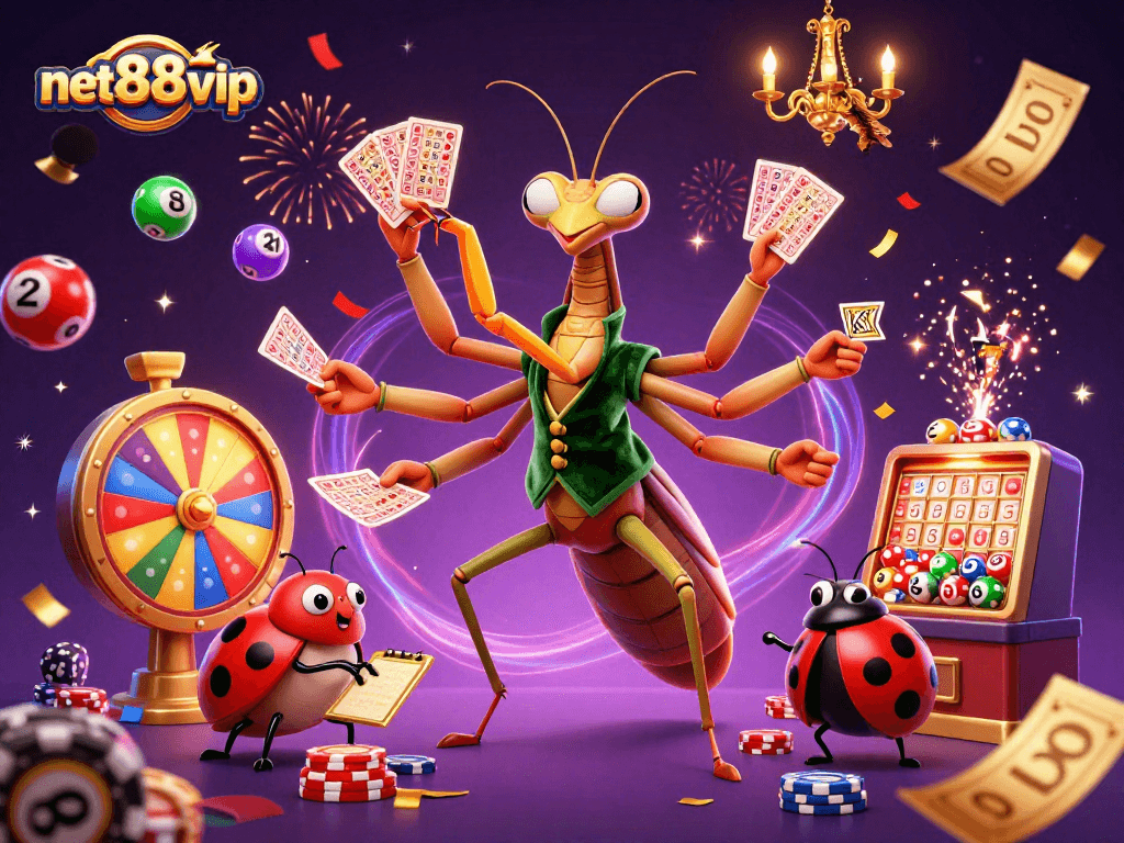 Experience excitement with net88vip's vibrant bingo fun and colorful lottery dynamics.