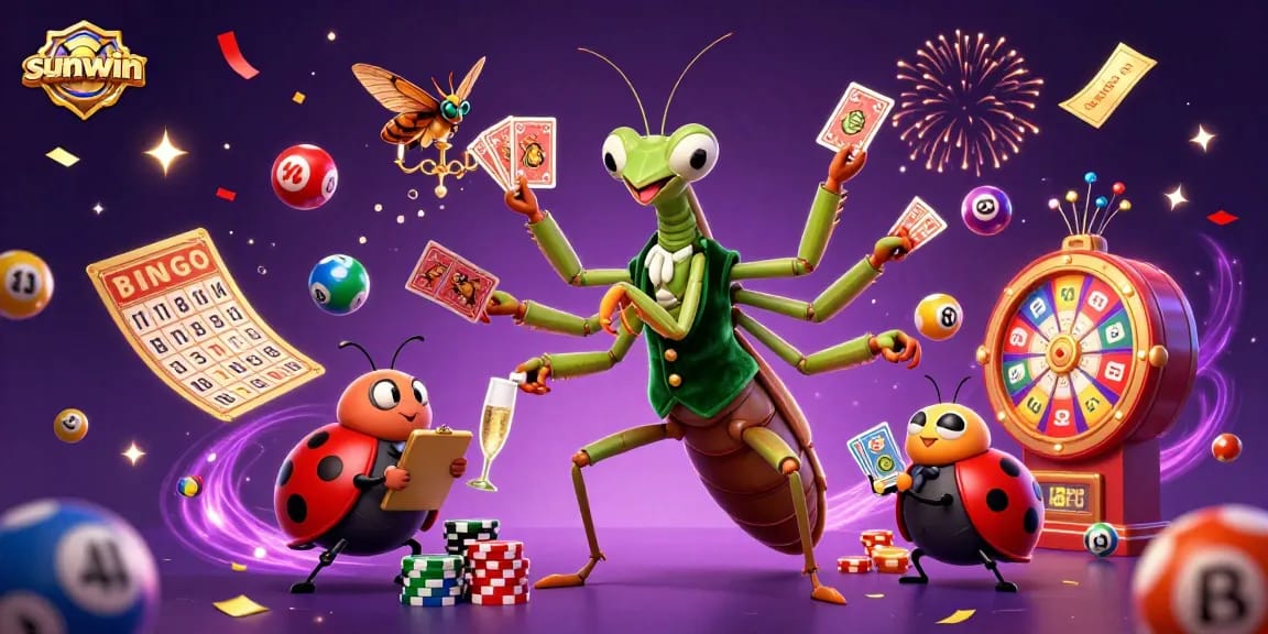 Engage with fun and vibrant sunwin casino excitement through a lively lottery scene.