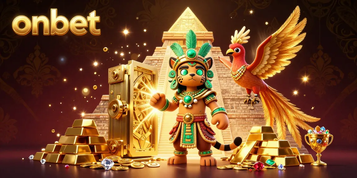 Experience thrilling wins at Onbet with stunning golden treasures and dynamic casino elements.