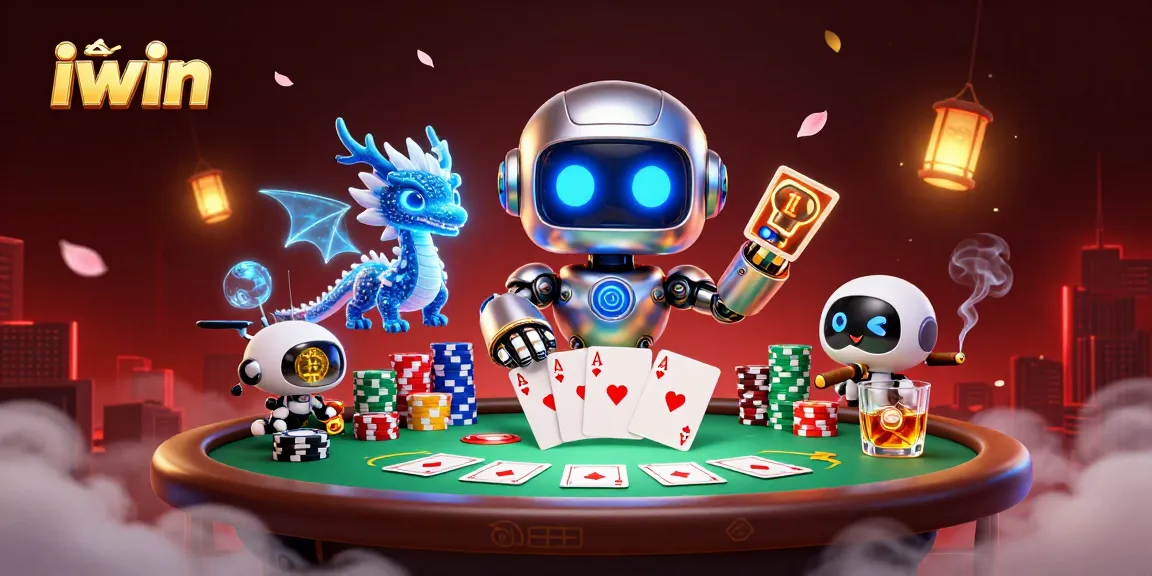 Play exciting games with tải iwin at this vibrant online casino illustration featuring rich details.