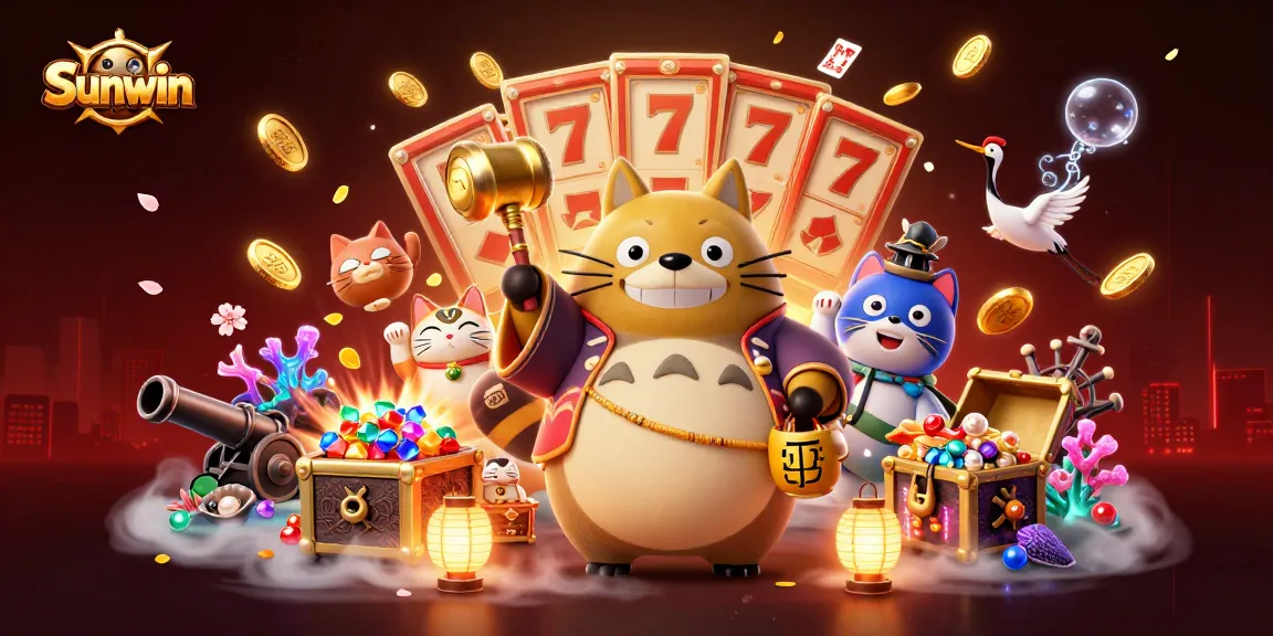 Play and win with Sunwin’s exciting games featuring vibrant characters and dynamic casino elements.