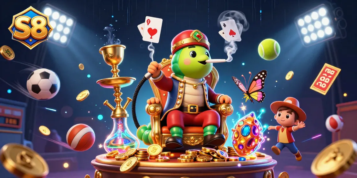 Engage with S8's exciting betting atmosphere featuring dynamic symbols of luck and prosperity.