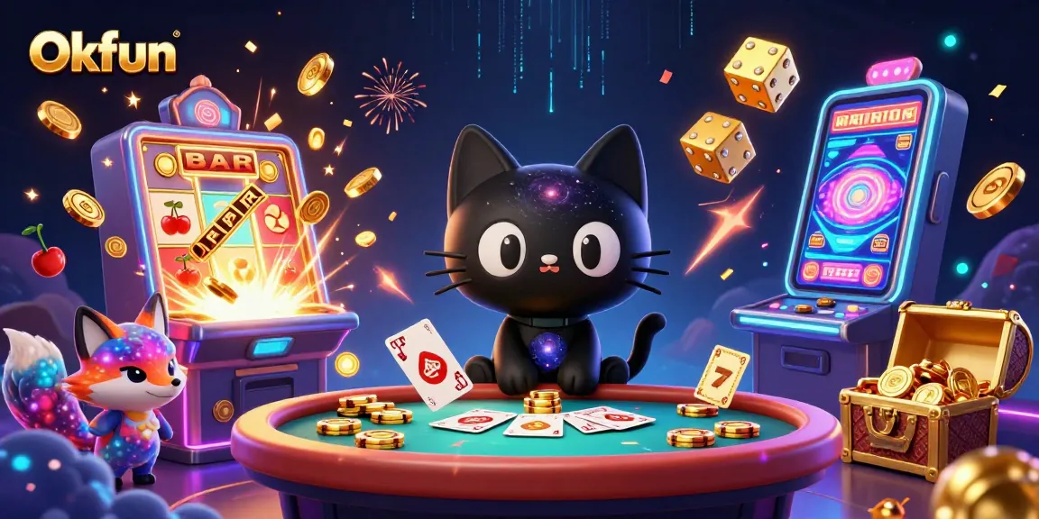 Okfun invites players to join the cosmic casino experience filled with exciting jackpots and vibrant game elements.