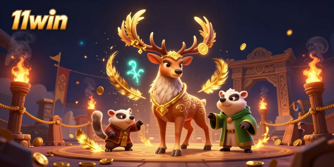 Experience the thrill of 11win casino gaming with vibrant characters and dynamic elements.