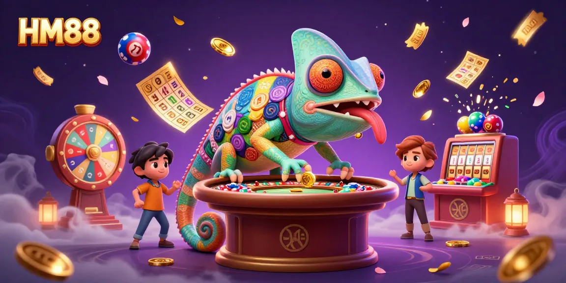 HM88 engages gamers with vibrant lottery and casino elements in a dynamic 3D scene.