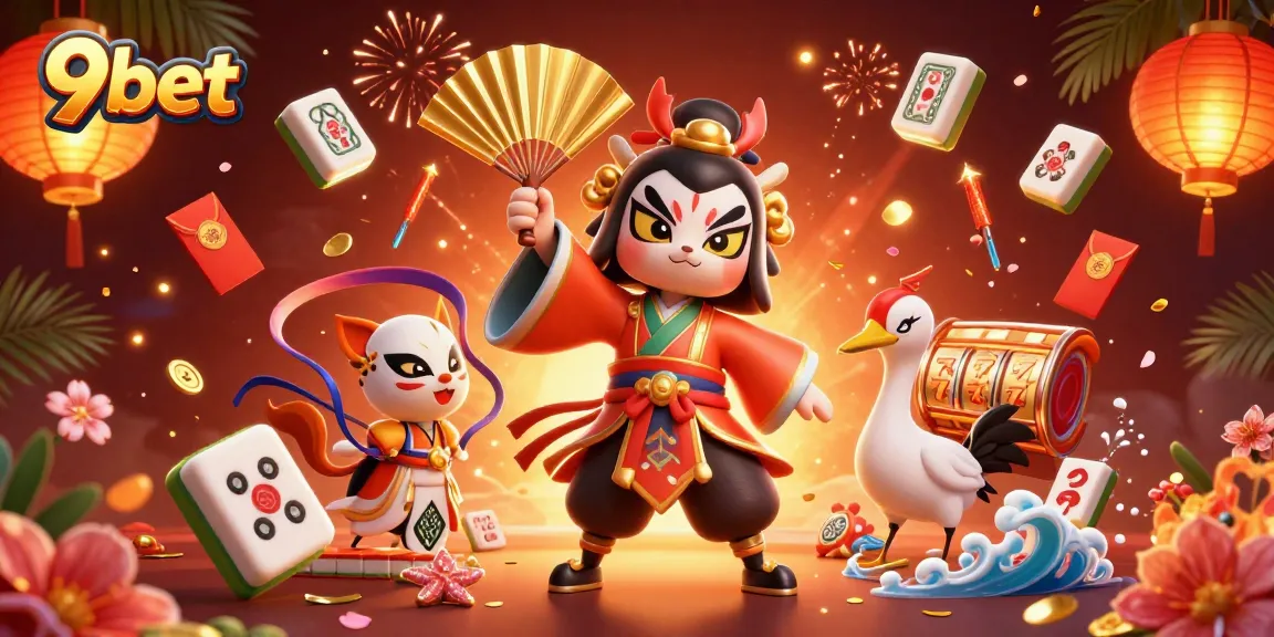 Experience thrilling gameplay at 9bet with our vibrant 3D casino illustration showcasing high stakes and excitement.